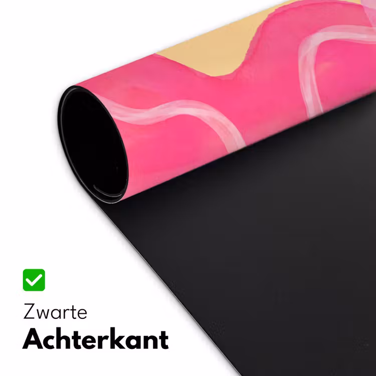Bureau onderlegger - Abstract - Aquarel - Organisch - Oranje - Roze — 5