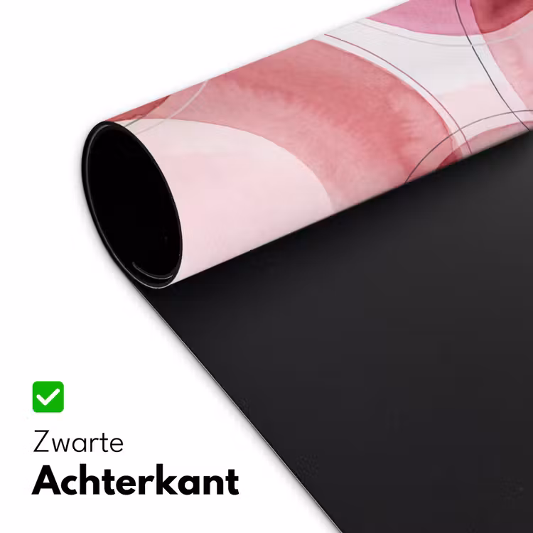 Bureau onderlegger - Abstract - Cirkels - Modern - Roze - Kunst — 5