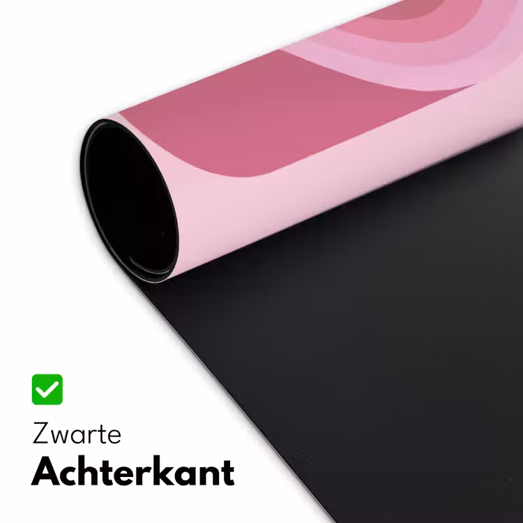 Bureau onderlegger - Abstract - Cirkels - Strepen - Modern - Roze — 5