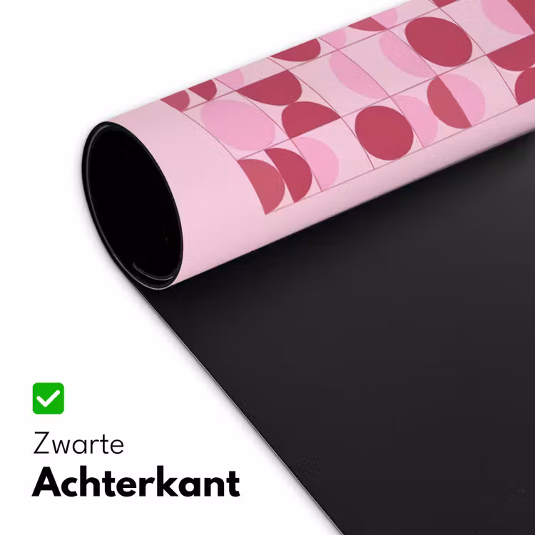 Bureau onderlegger - Abstract - Geometrisch - Cirkels - Roze - Modern — 5