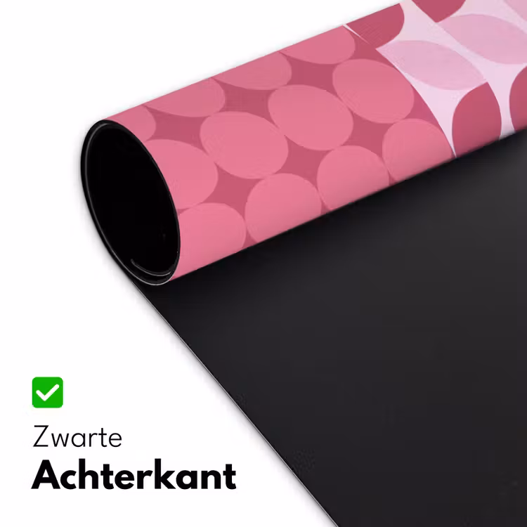 Bureau onderlegger - Abstract - Geometrisch - Patroon - Modern - Roze — 5