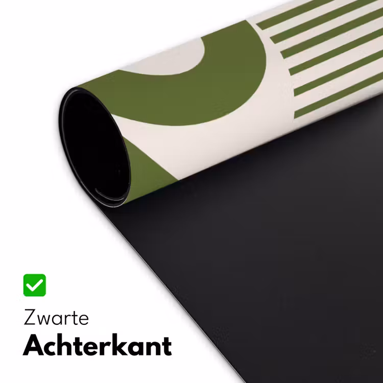 Bureau onderlegger - Abstract - Oog - Strepen - Modern - Groen — 5