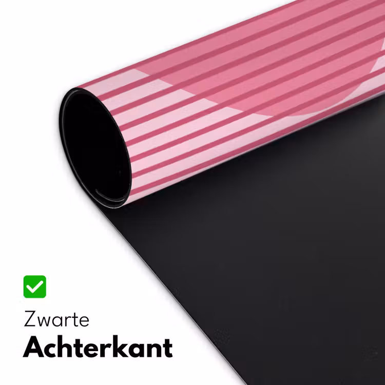 Bureau onderlegger - Abstract - Strepen - Ovaal - Roze - Modern — 5