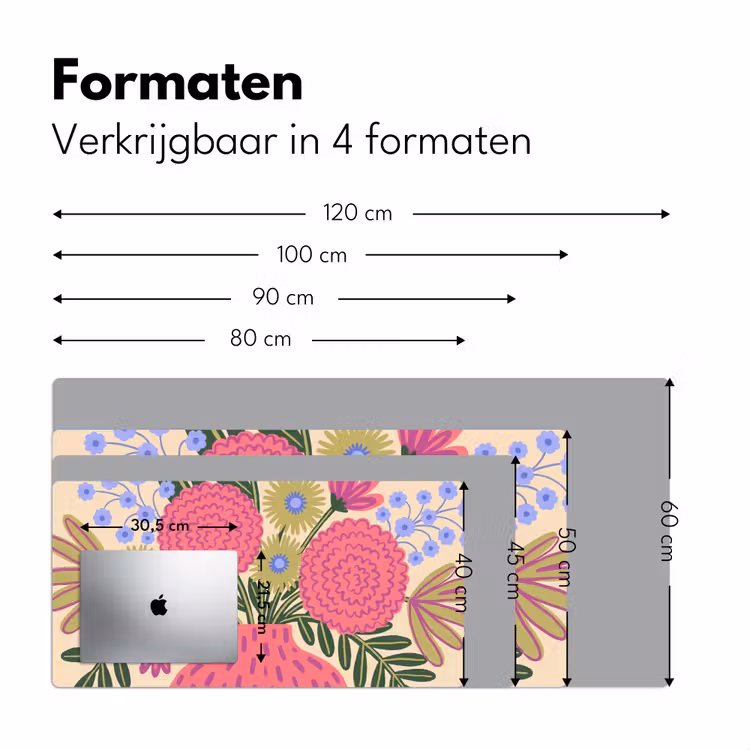 Bureau onderlegger - Bloemen - Boeket - Natuur - Abstract - Roze — 8