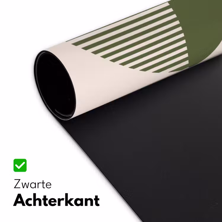 Bureau onderlegger - Cirkel - Strepen - Geometrisch - Abstract - Groen — 5