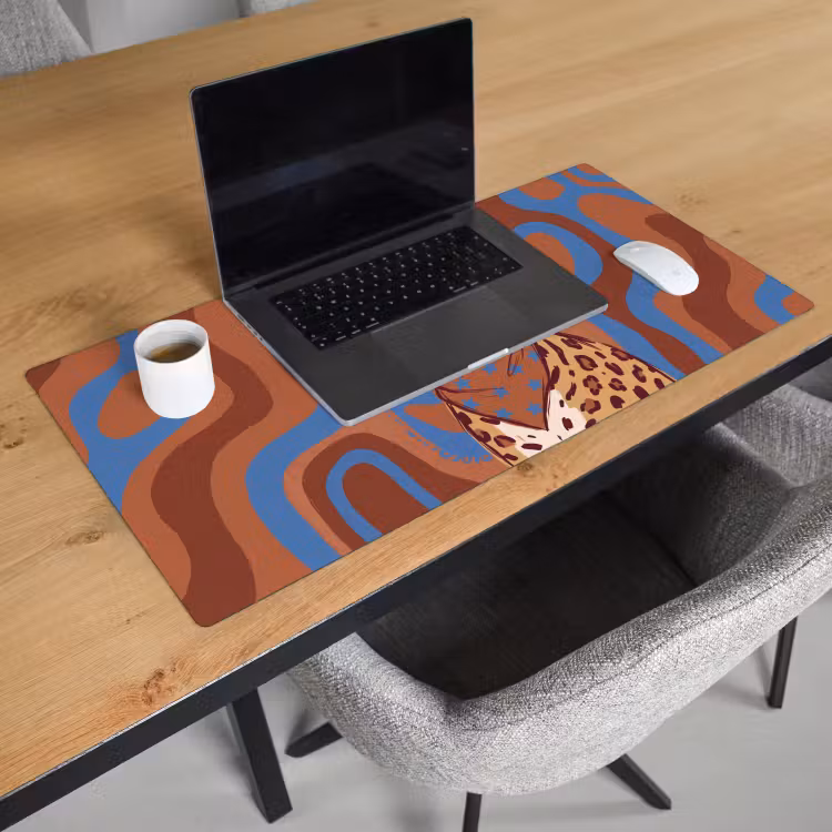 Bureau onderlegger - Dieren - Cowboyhoed - Modern - Illustratie - Bruin — 3