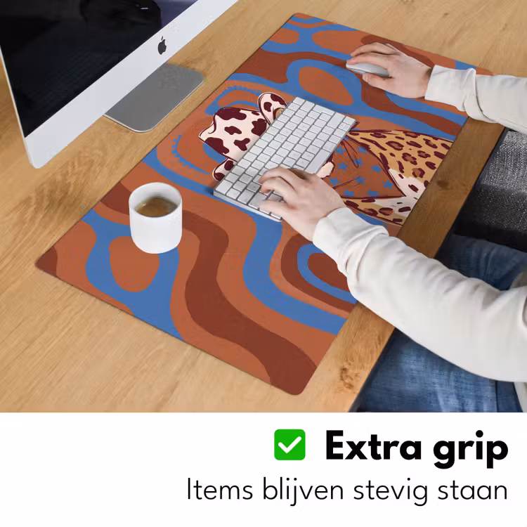 Bureau onderlegger - Dieren - Cowboyhoed - Modern - Illustratie - Bruin — 6