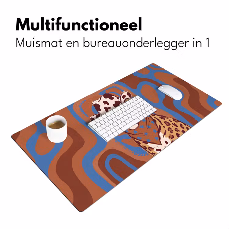 Bureau onderlegger - Dieren - Cowboyhoed - Modern - Illustratie - Bruin — 7