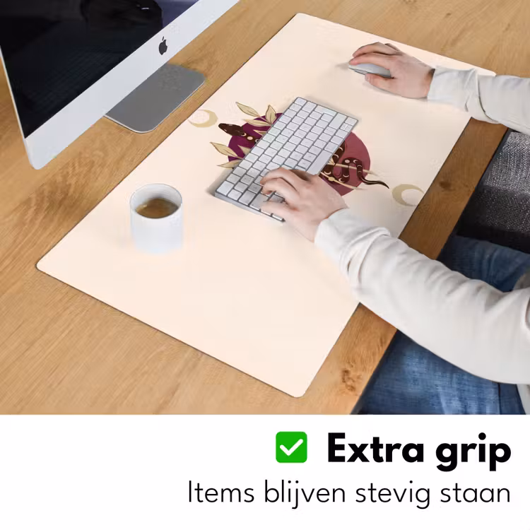 Bureau onderlegger - Dieren - Slang - Maan - Mystiek - Abstract — 6