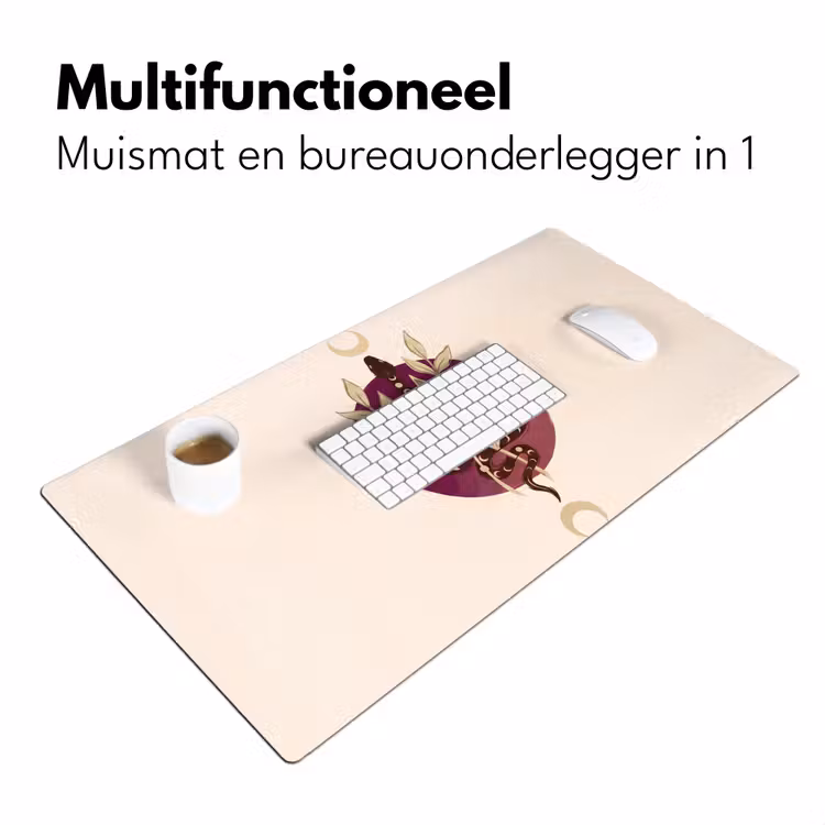 Bureau onderlegger - Dieren - Slang - Maan - Mystiek - Abstract — 7