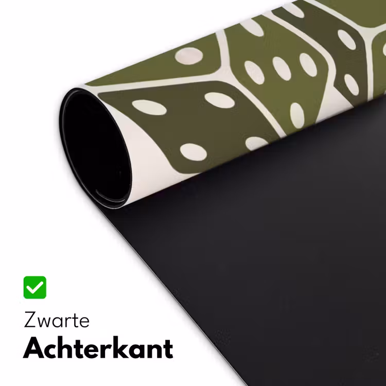 Bureau onderlegger - Dobbelsteen - Spel - Groen - Abstract — 5