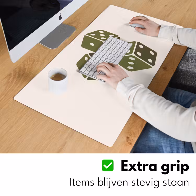Bureau onderlegger - Dobbelsteen - Spel - Groen - Abstract — 6