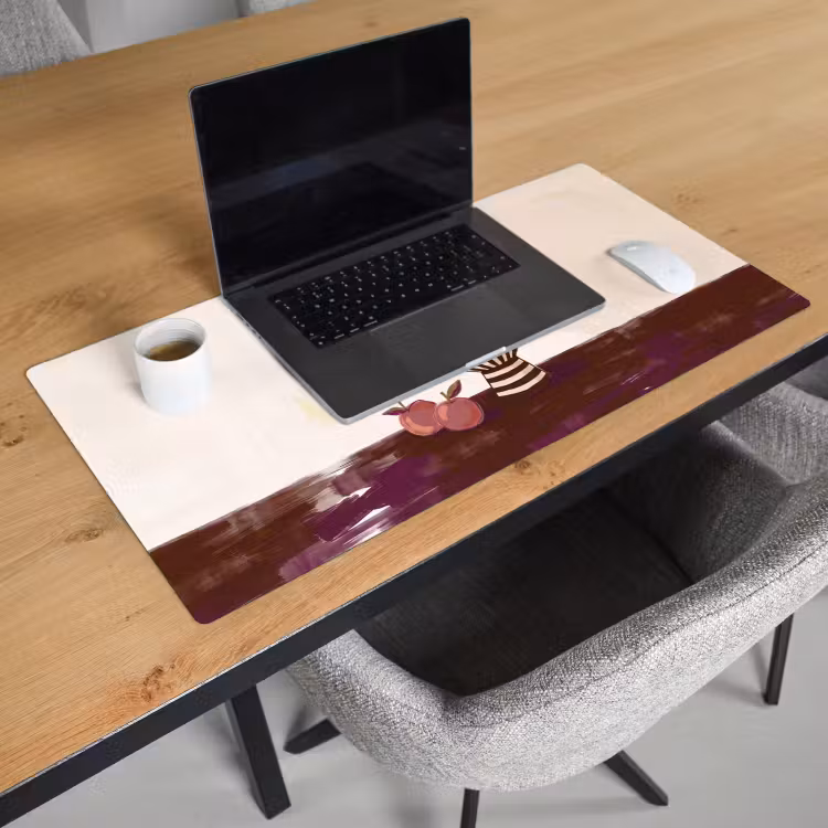 Bureau onderlegger - Eten - Schaal - Stilleven - Modern - Rood — 3