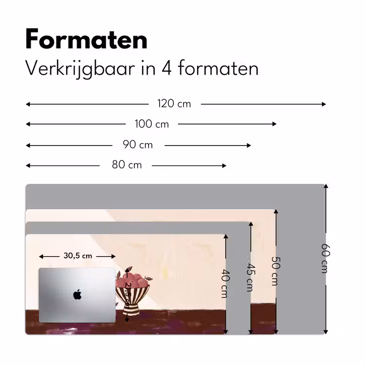 Bureau onderlegger - Eten - Schaal - Stilleven - Modern - Rood — 8