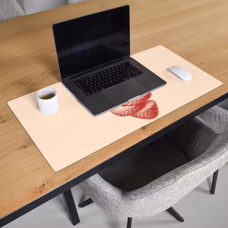 Bureau onderlegger - Fruit - Gesneden - Illustratie - Rood - Vintage — 3