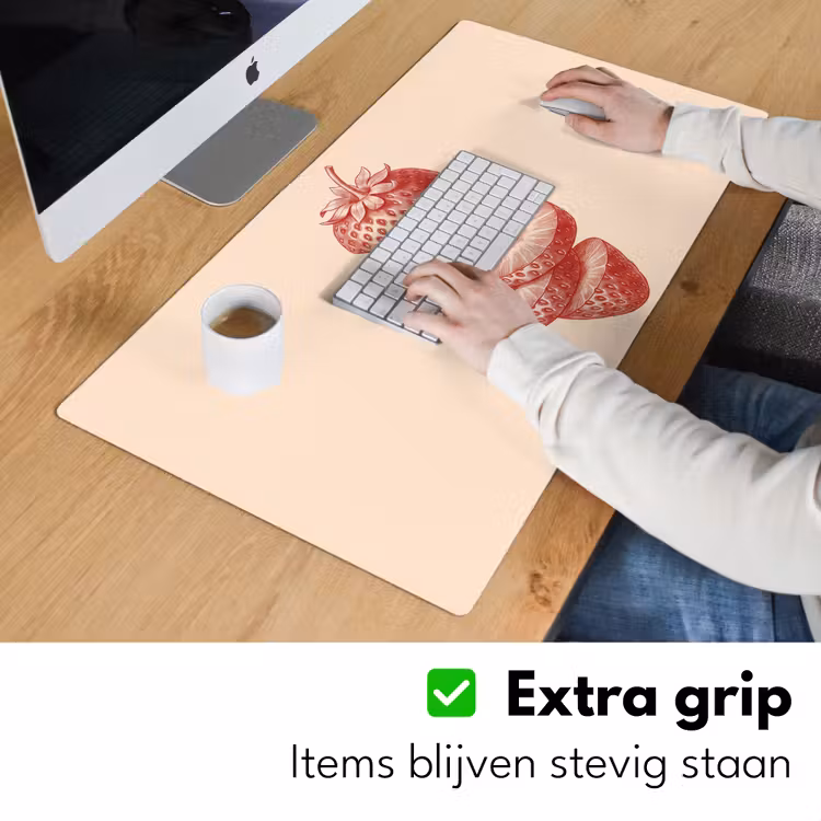 Bureau onderlegger - Fruit - Gesneden - Illustratie - Rood - Vintage — 6