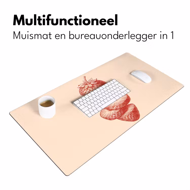 Bureau onderlegger - Fruit - Gesneden - Illustratie - Rood - Vintage — 7