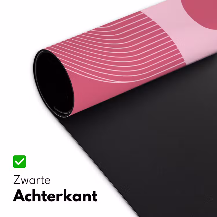 Bureau onderlegger - Geometrie - Patroon - Abstract - Roze - Modern — 5