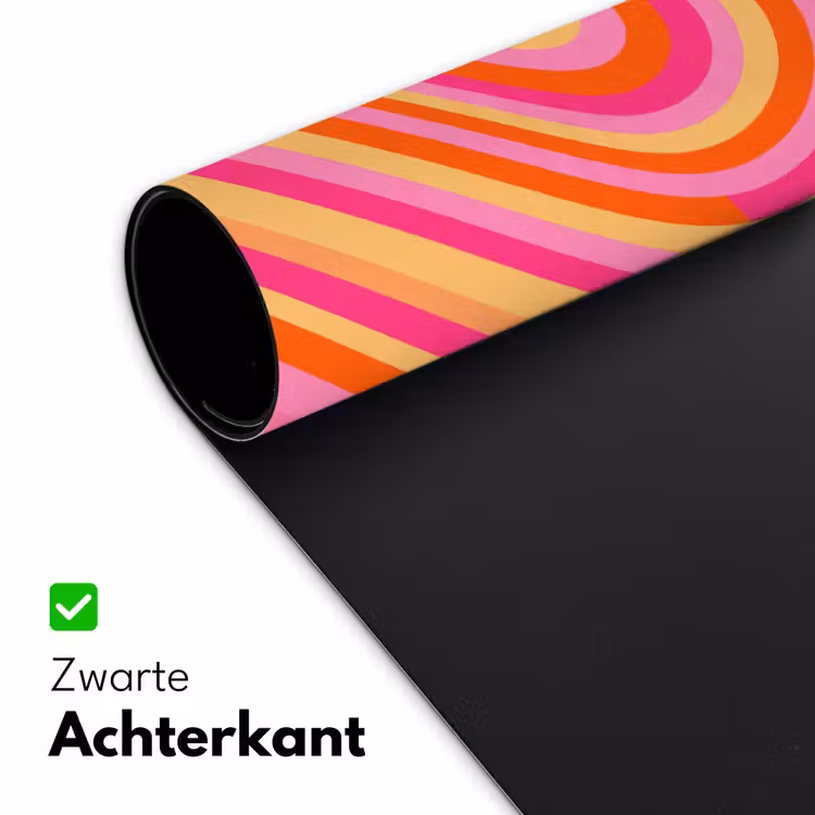 Bureau onderlegger - Hart - Concentrisch - Abstract - Liefde - Kleurrijk — 5