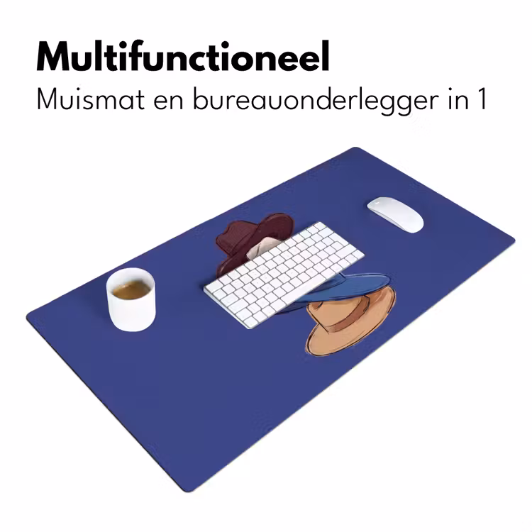 Bureau onderlegger - Hoeden - Gestapeld - Mode - Kleurrijk - Illustratie — 7