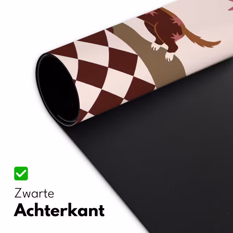 Bureau onderlegger - Hond - Abstract - Dieren - Modern - Bruin — 5