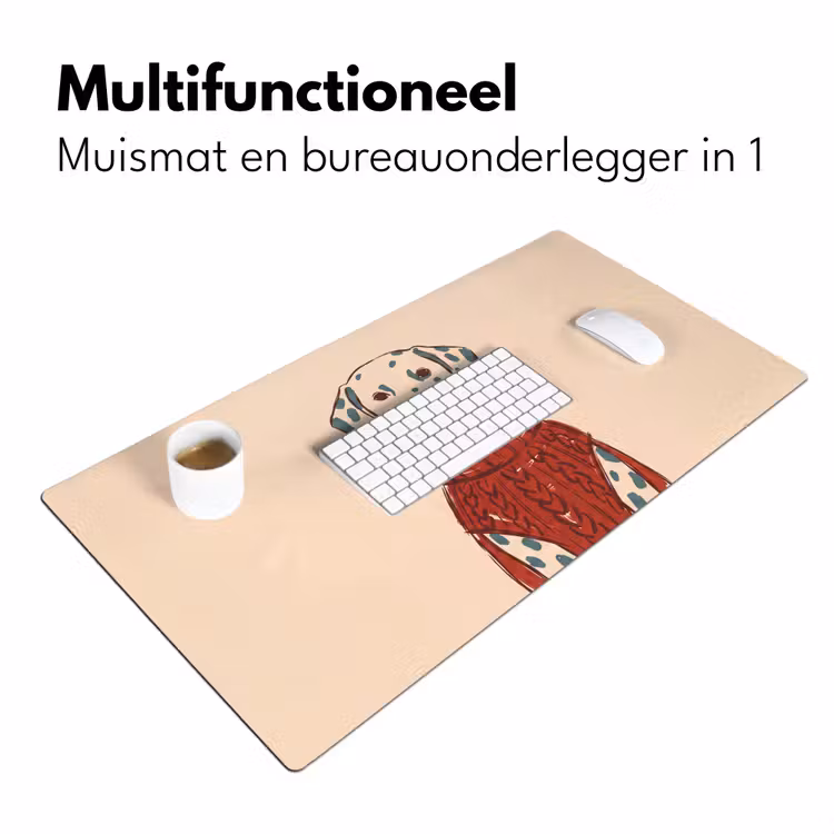 Bureau onderlegger - Hond - Trui - Winter - Dieren - Rood — 7