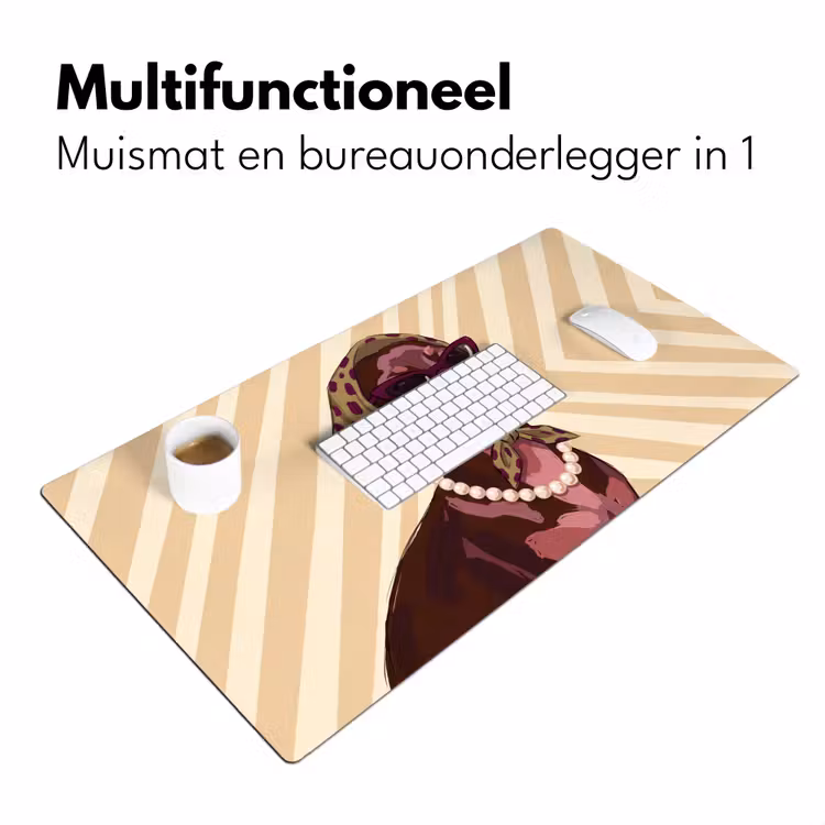 Bureau onderlegger - Hond - Zonnebril - Hoofddoek - Dieren - Modern — 7