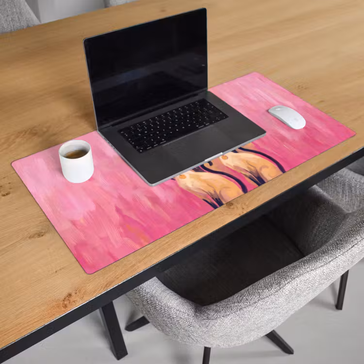 Bureau onderlegger - Kat - Groep - Dieren - Modern - Roze — 3