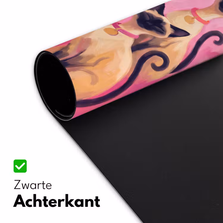 Bureau onderlegger - Kat - Groep - Dieren - Modern - Roze — 5