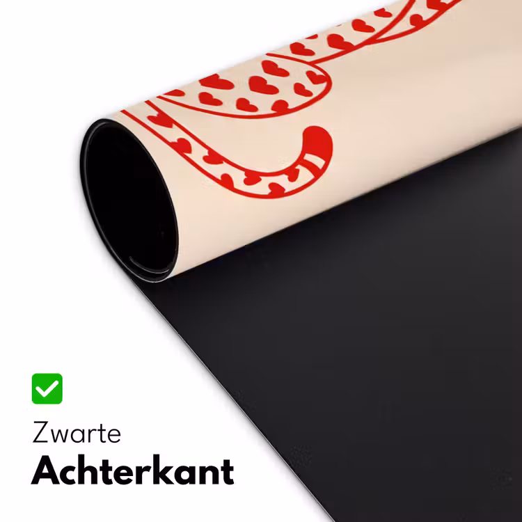 Bureau onderlegger - Kat - Harten - Dieren - Modern - Rood — 5