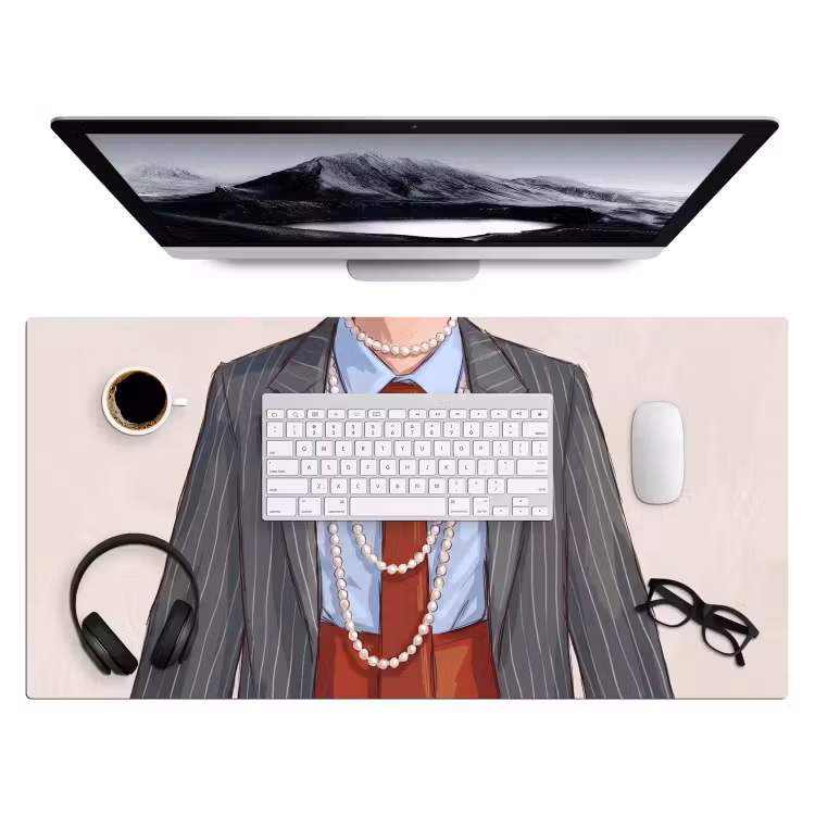 Bureau onderlegger - Kleding - Strik - Parels - Klassiek - Mode — 4