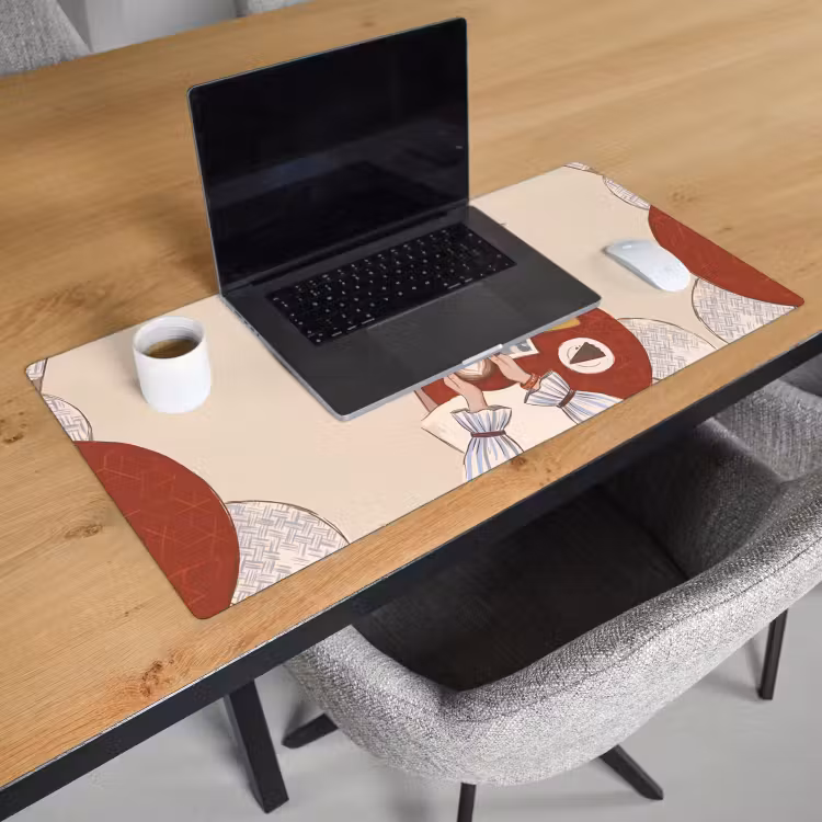 Bureau onderlegger - Mensen - Cafe - Koffie - Stadsleven - Modern — 3