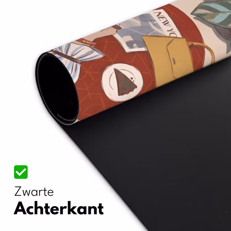 Bureau onderlegger - Mensen - Cafe - Koffie - Stadsleven - Modern — 5