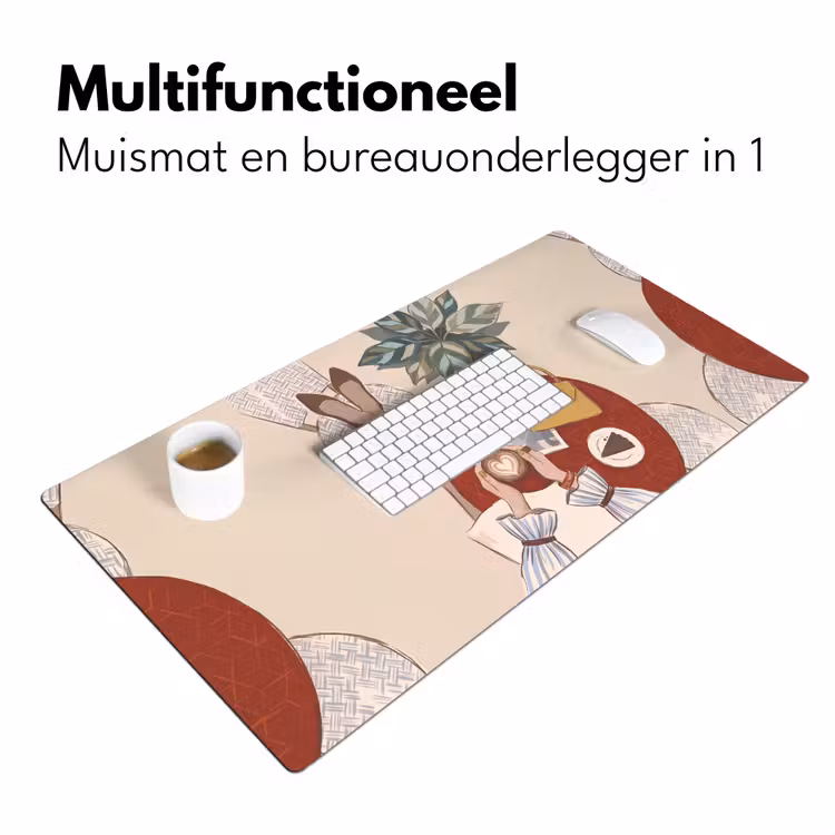 Bureau onderlegger - Mensen - Cafe - Koffie - Stadsleven - Modern — 7