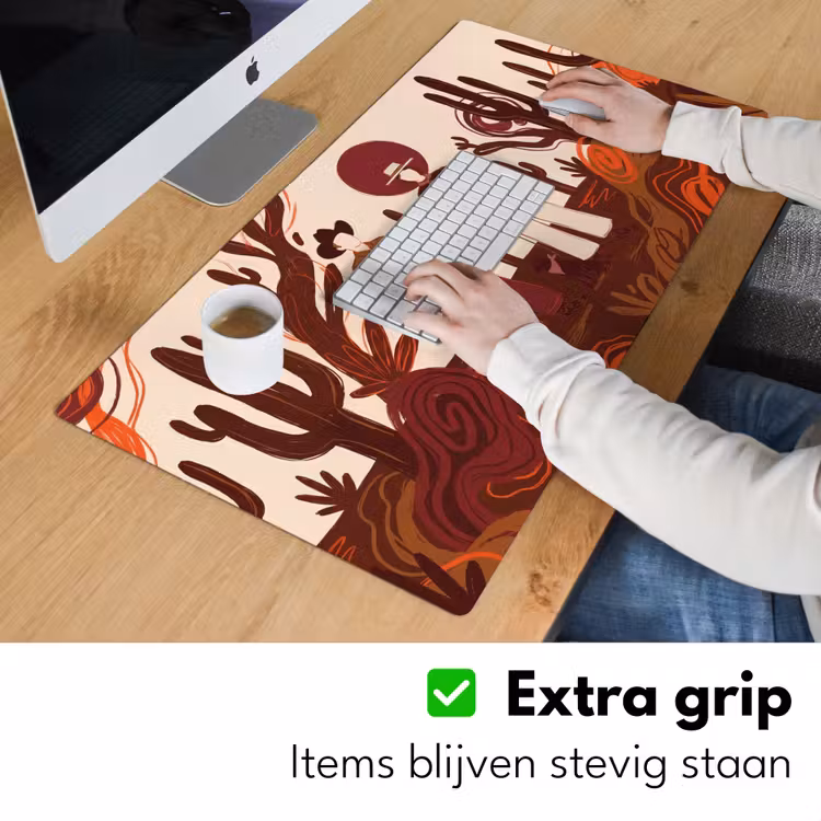 Bureau onderlegger - Mensen - Cowboykleding - Westerse stijl - Illustratie - Bruin — 6