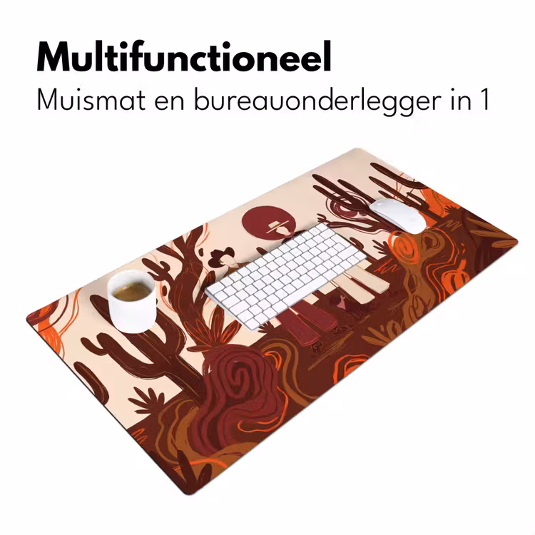 Bureau onderlegger - Mensen - Cowboykleding - Westerse stijl - Illustratie - Bruin — 7