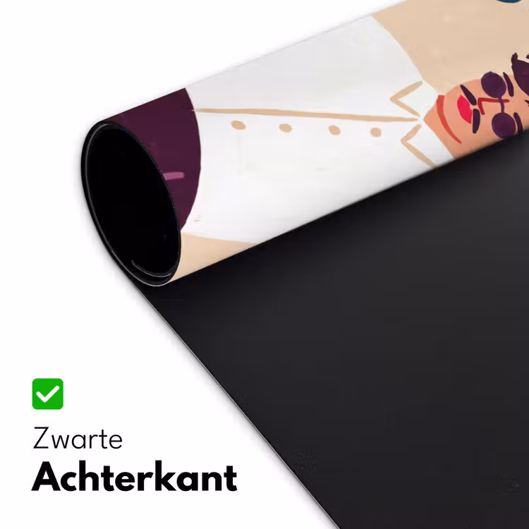 Bureau onderlegger - Mensen - Dienblad - Eten - Modern - Kleurrijk — 5