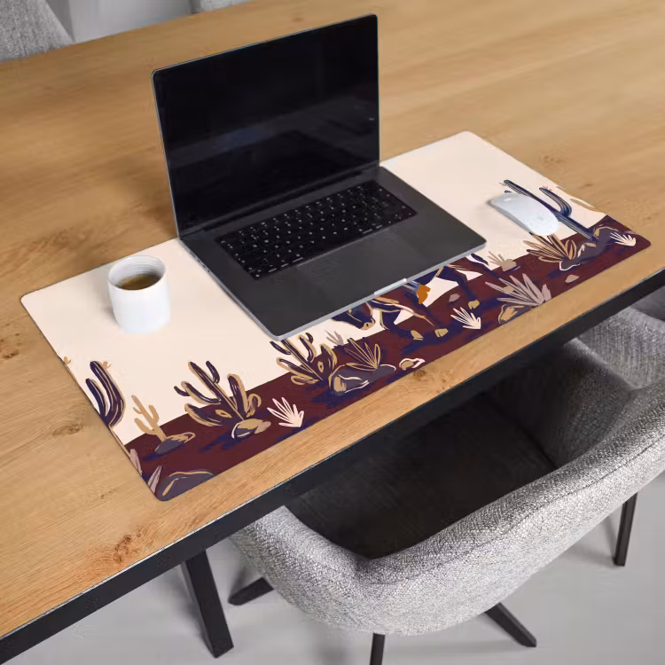 Bureau onderlegger - Mensen - Dieren - Cowboy - Abstract - Kleurrijk — 3