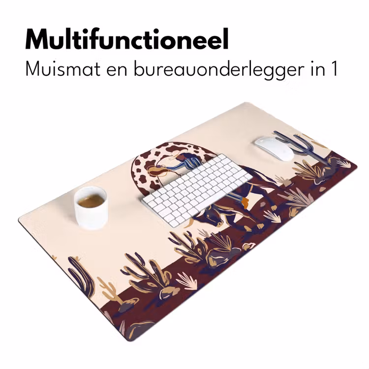 Bureau onderlegger - Mensen - Dieren - Cowboy - Abstract - Kleurrijk — 7