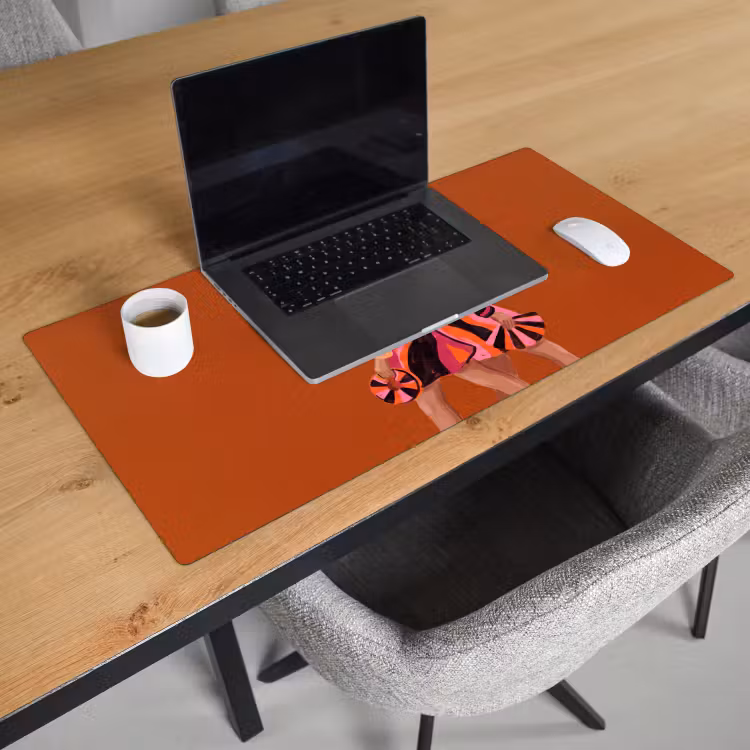 Bureau onderlegger - Mensen - Duo - Mode - Illustratie - Kleurrijk — 3