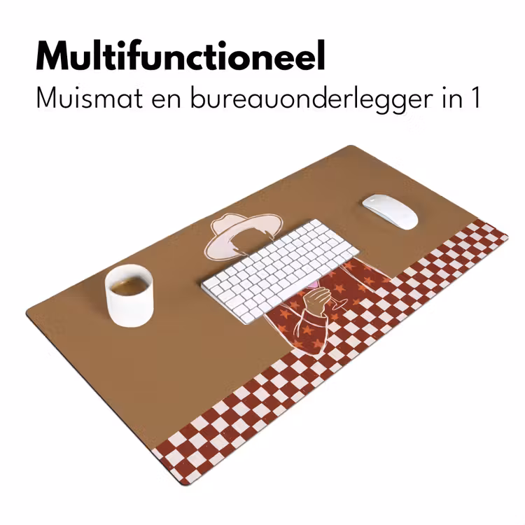 Bureau onderlegger - Mensen - Hoed - Cocktail - Abstract - Modern — 7
