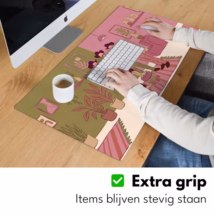Bureau onderlegger - Mensen - Mannen - Hoeden - Retro - Interieur — 6