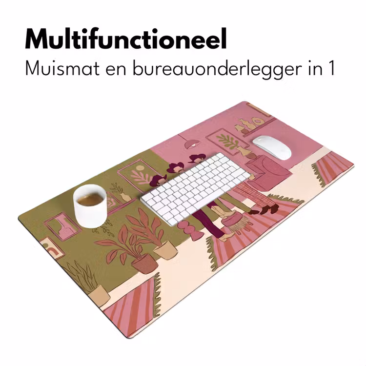 Bureau onderlegger - Mensen - Mannen - Hoeden - Retro - Interieur — 7