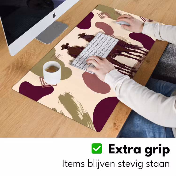 Bureau onderlegger - Mensen - Ruiters - Western - Illustratie - Bruin — 6