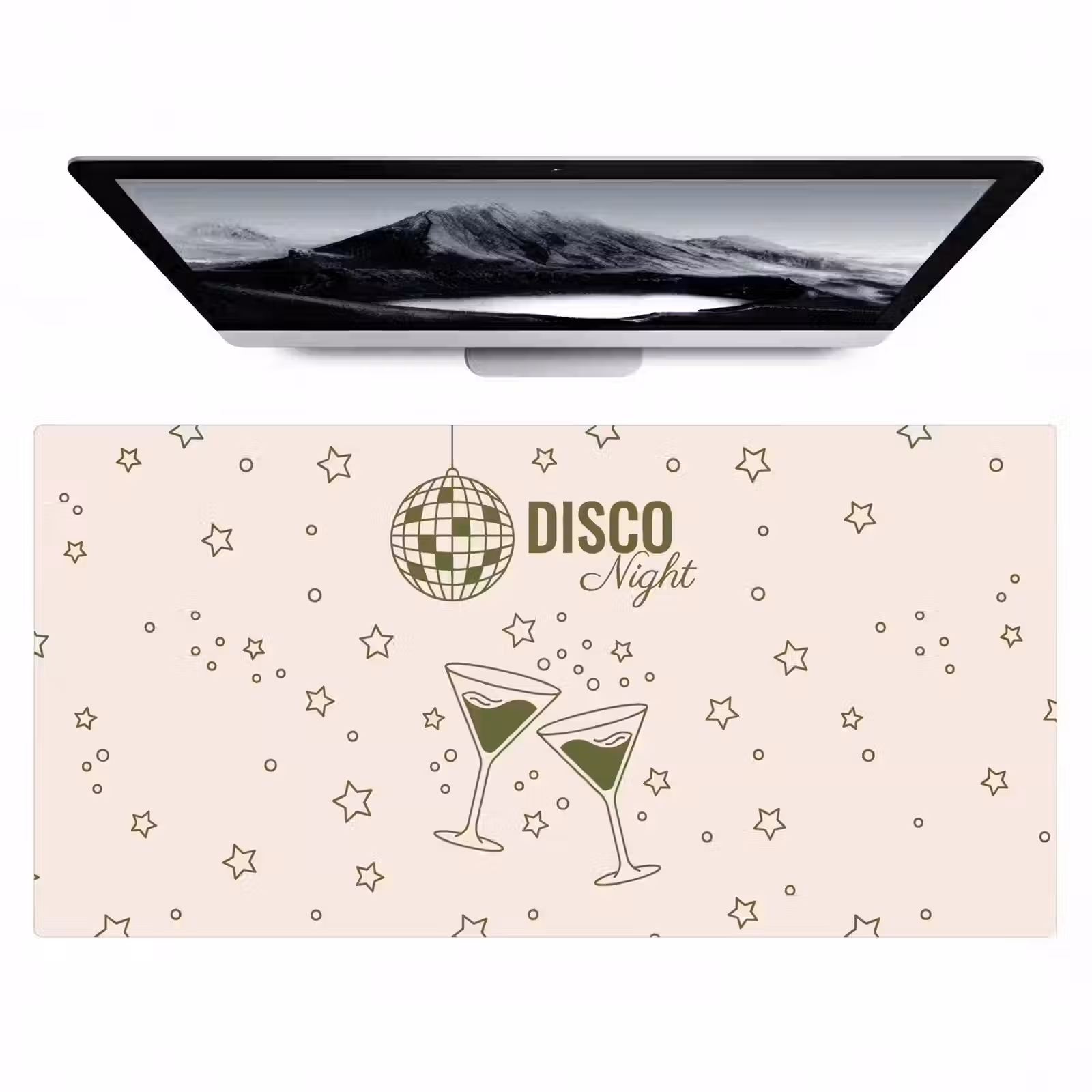 Bureau onderlegger - Feest - Disco - Drank - Illustratie - Groen — 1