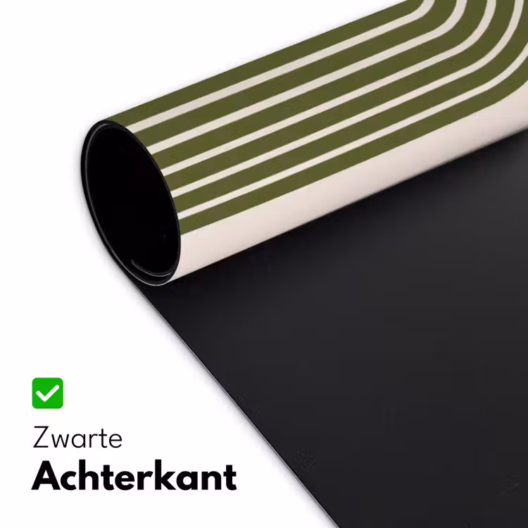 Bureau onderlegger - Abstract - Bogen - Modern - Groen - Kunst — 5