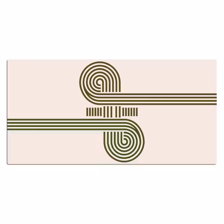 Bureau onderlegger - Abstract - Vormen - Modern - Groen — 2