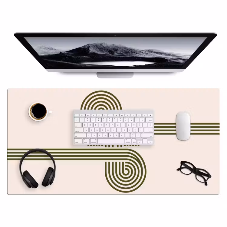 Bureau onderlegger - Abstract - Vormen - Modern - Groen — 4