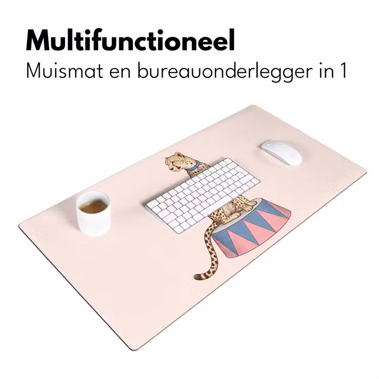 Bureau onderlegger - Dieren - Circus - Illustratie - Vintage - Roze — 7