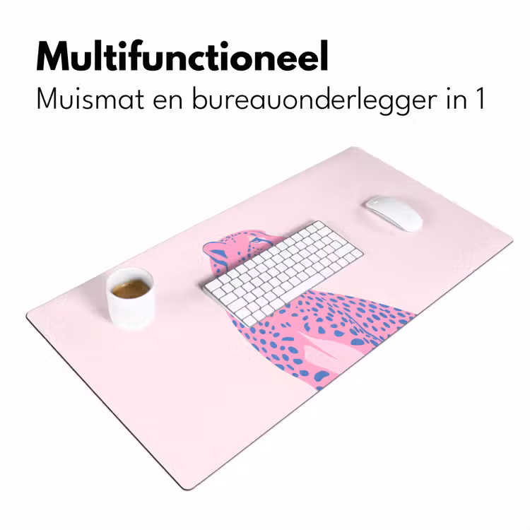 Bureau onderlegger - Dieren - Profiel - Abstract - Roze - Blauw — 7